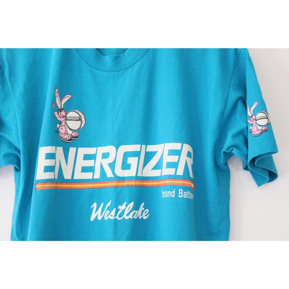 Vintage Energizer Bunny Battery Westlake T Shirt Large - Picture 2 of 5